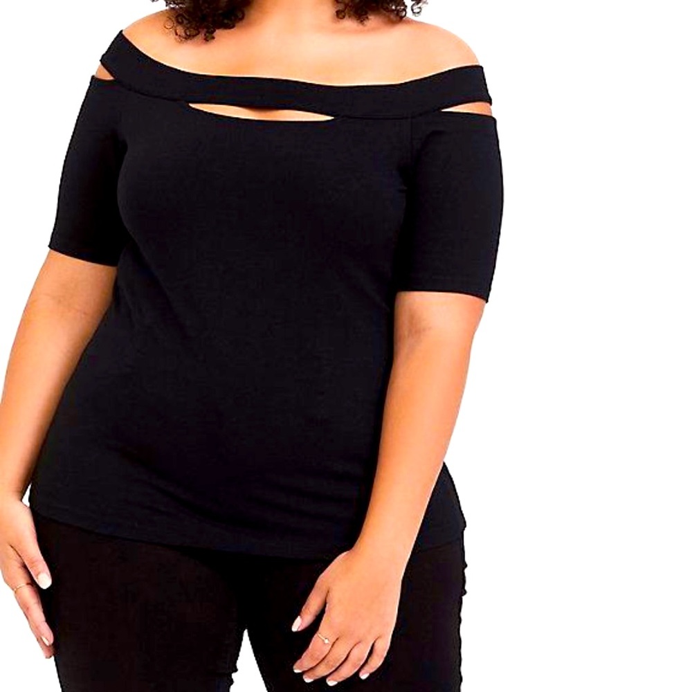 Black off the shoulder Top